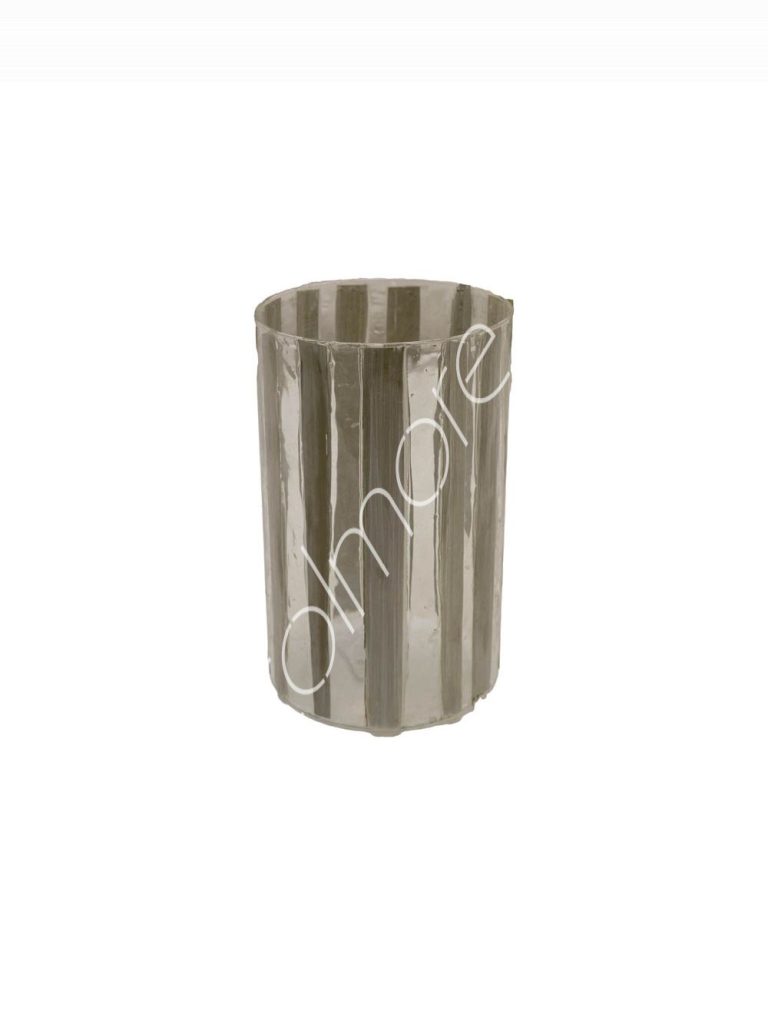 Votive wleaves glass 10x10x13