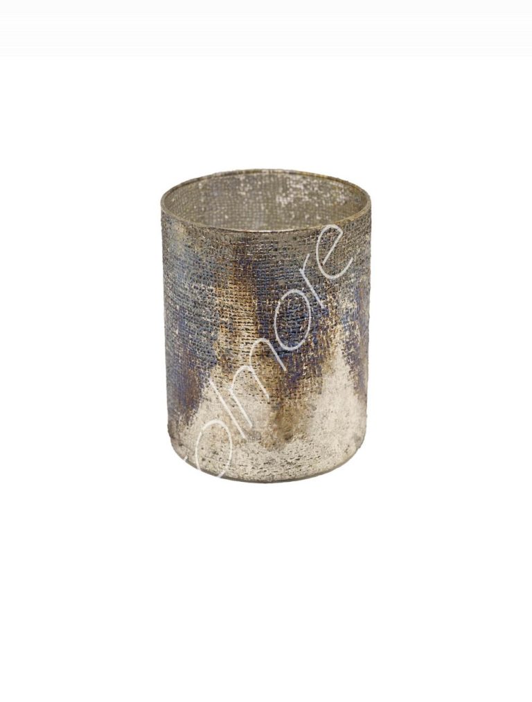 Votive black mercury 10x10x13
