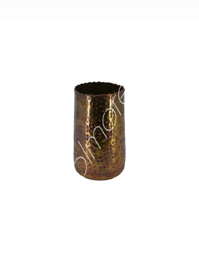 Vase ALU RAW/PETROL 23x23x37