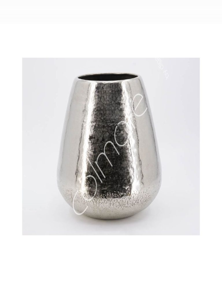 Vase chitti textured ALU RAW/NI 62x62x80