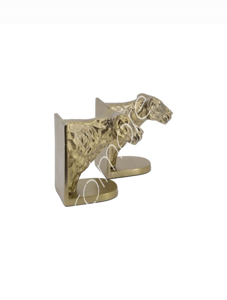 Book end leopard 2ER-SET ALU RAW/BRONZE 10x20x20