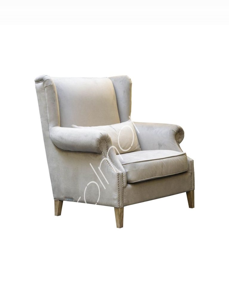 Armchair Jan natvelvet 108x93x109
