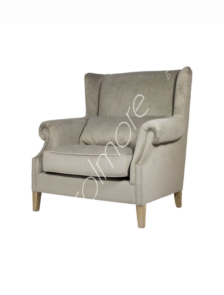 Armchair Jan natvelvet 108x93x109