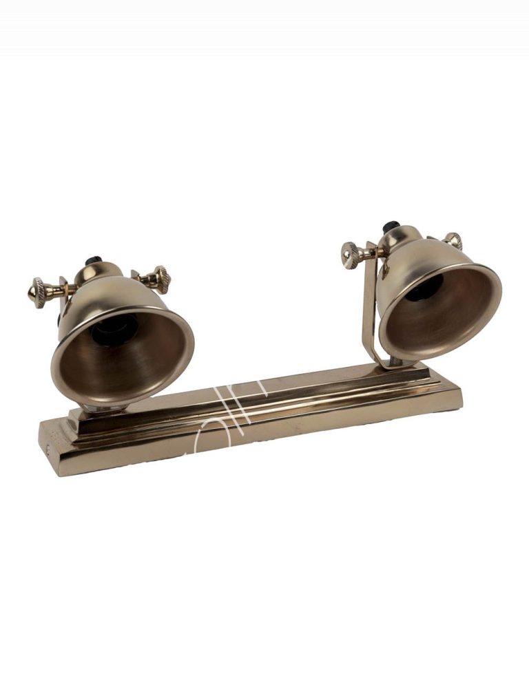 Wall scone 2 lights ALU/GOLD 37x18x12