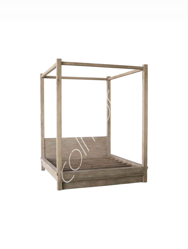 Four poster bed recl. pine 203x220x259