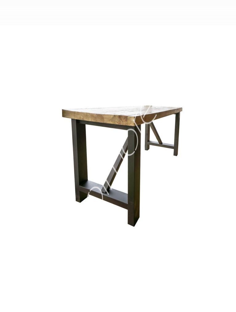 Bar table recycled pine 210x70x100