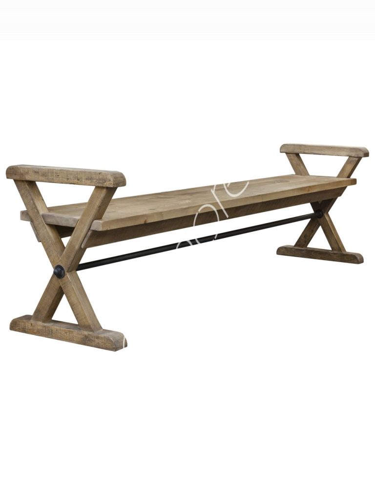 Bench recycled pine 220x50x46