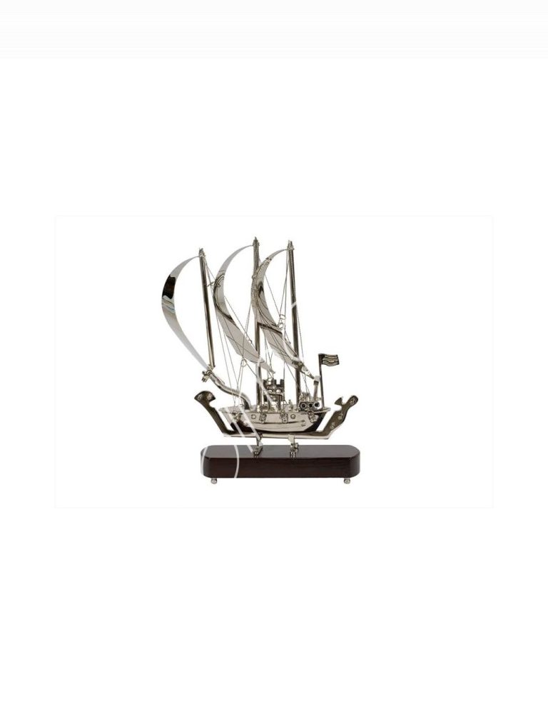 Decorative sailing ship NI wood 23x9x29