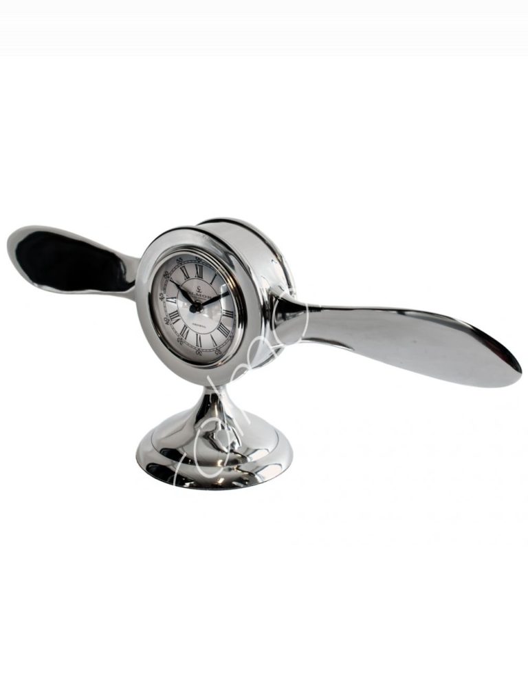 Table clock ALU ss/NI 58cm