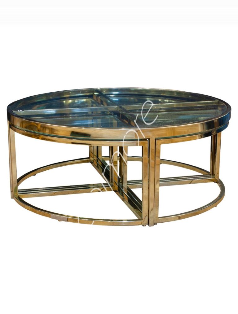 Coffee table ss/GO 100x100x40