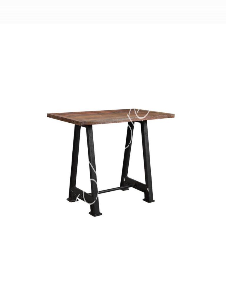 Bar table Rhodos sleeper wood 140x80x100