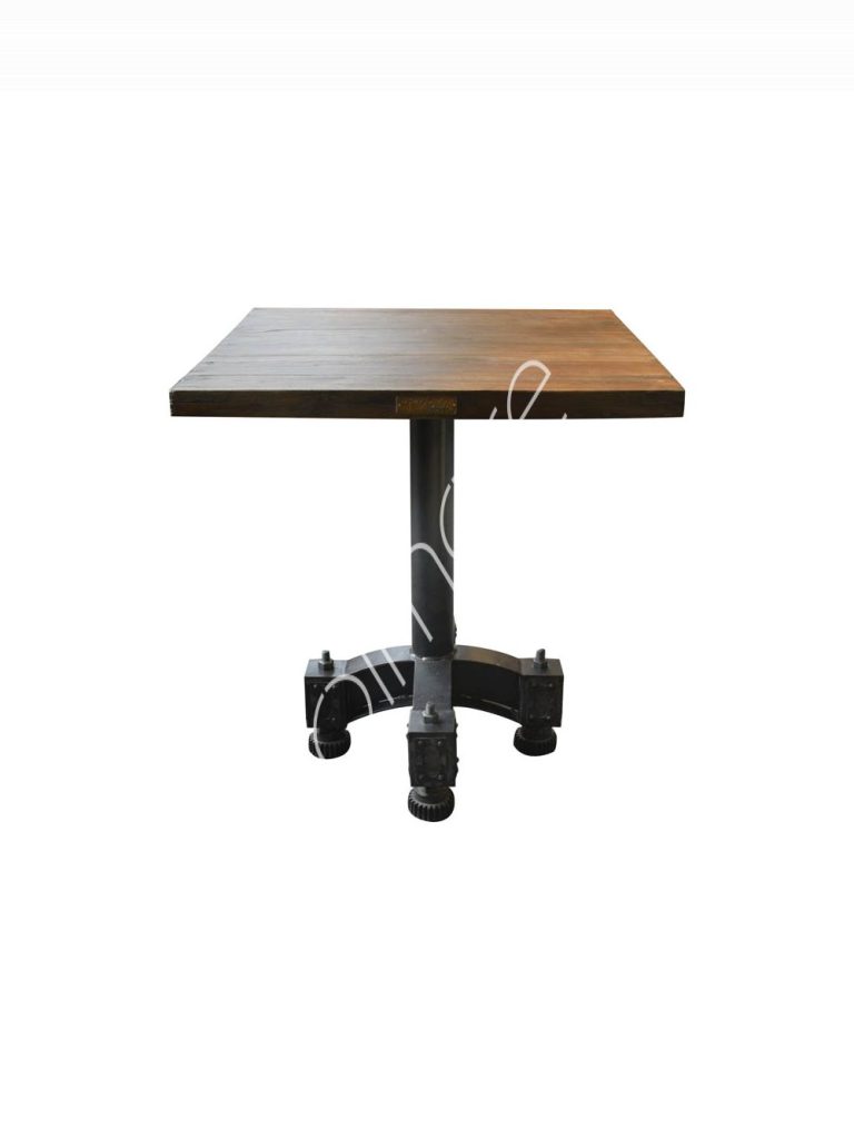 Bistro table Lefkas recl. wood IR 80x80x76