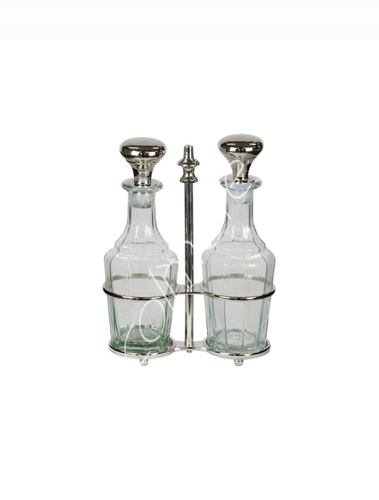 Oil & vinegar set wstand BRNI18x8x28