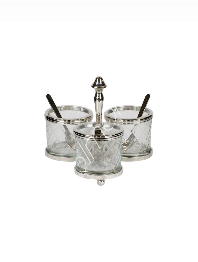 Three bowls on stand BRNI 17x17x14