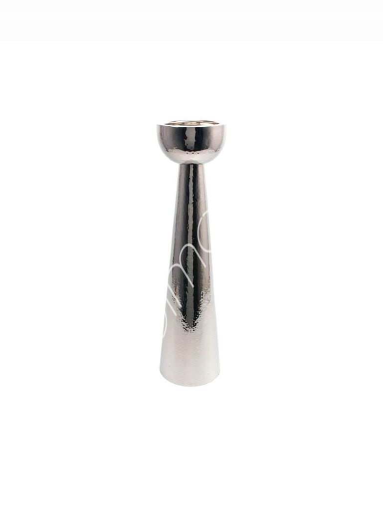 Candle holder hammered ssNI 15x15x60