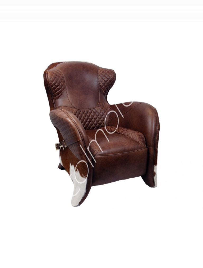Armchair Billy montagne brown/hairon 79x85x85