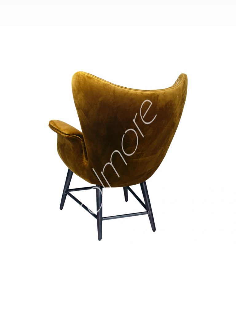 Armchair Vicky mustard velvet 81x66x95