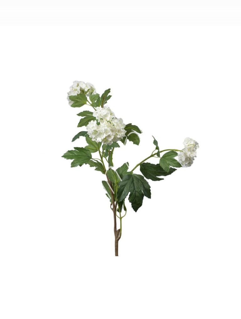 Flower snowball white 78cm