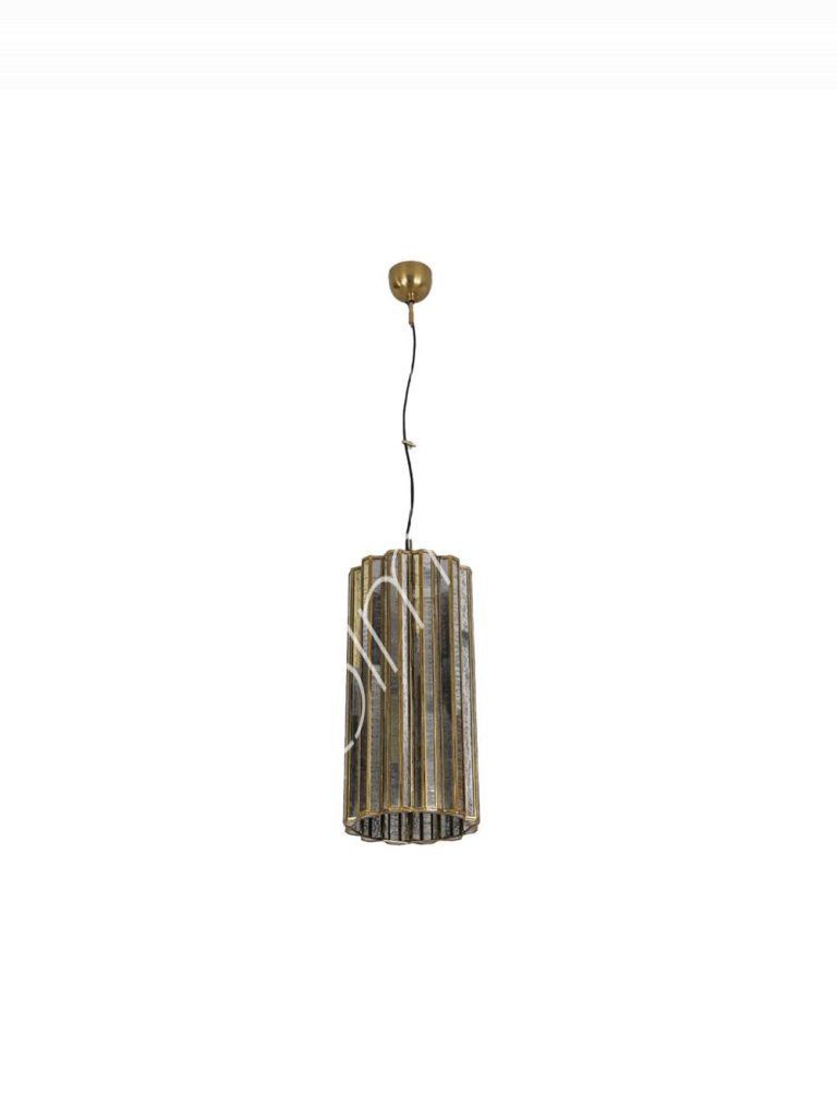 Ceiling lamp BR silver antique glass 25x25x50