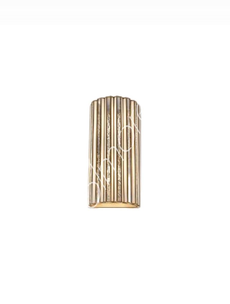 Wall lamp BR silver antique white finish glass 15x29x60