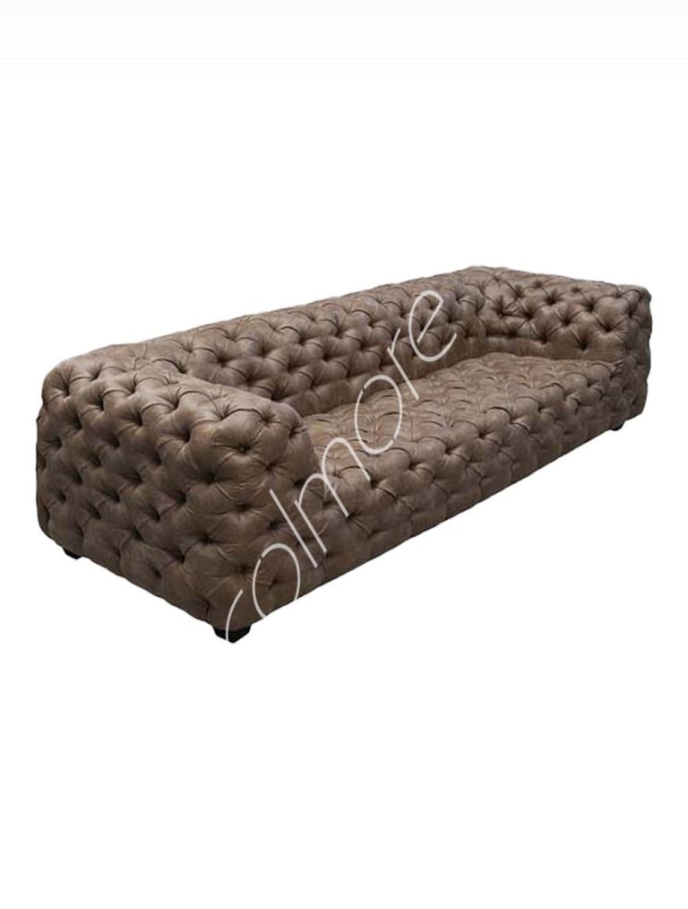 Sofa King brown PU 258x99x70