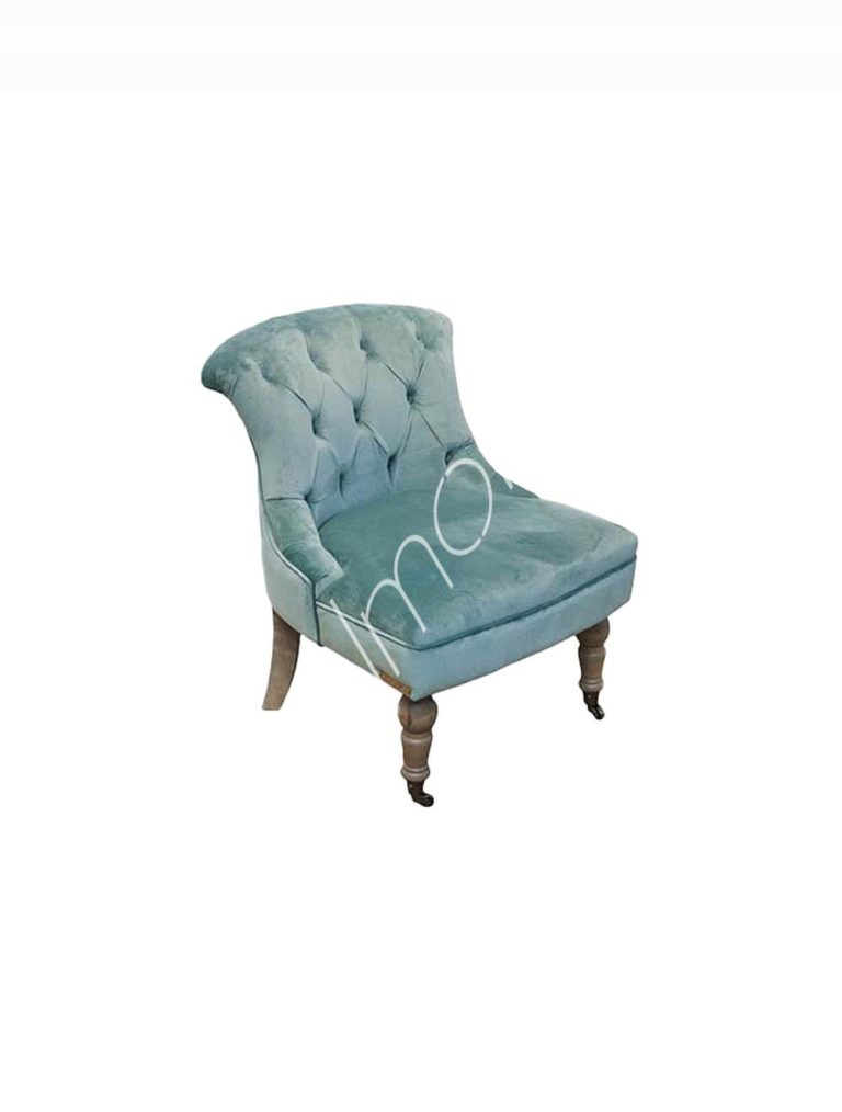 Armchair Kiki mint green velvet 64x73x74