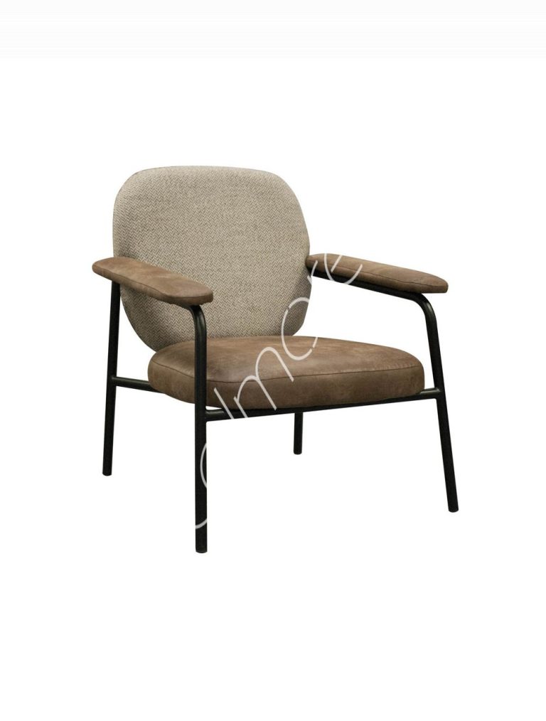 Armchair Yannick brown 2-colored 74x71x79