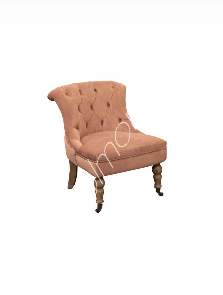 Armchair Kiki blush velvet 64x73x74