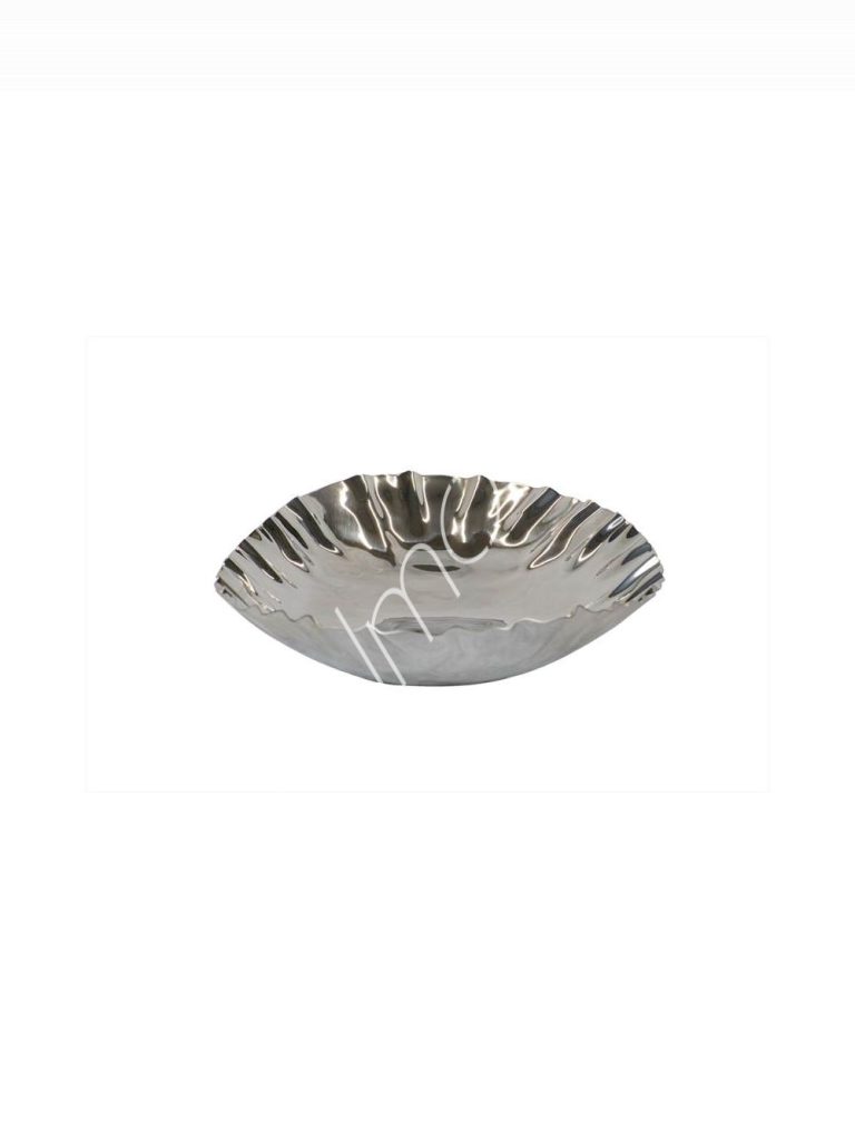 Bowl wrinkle oval ss/POL 30x21x5