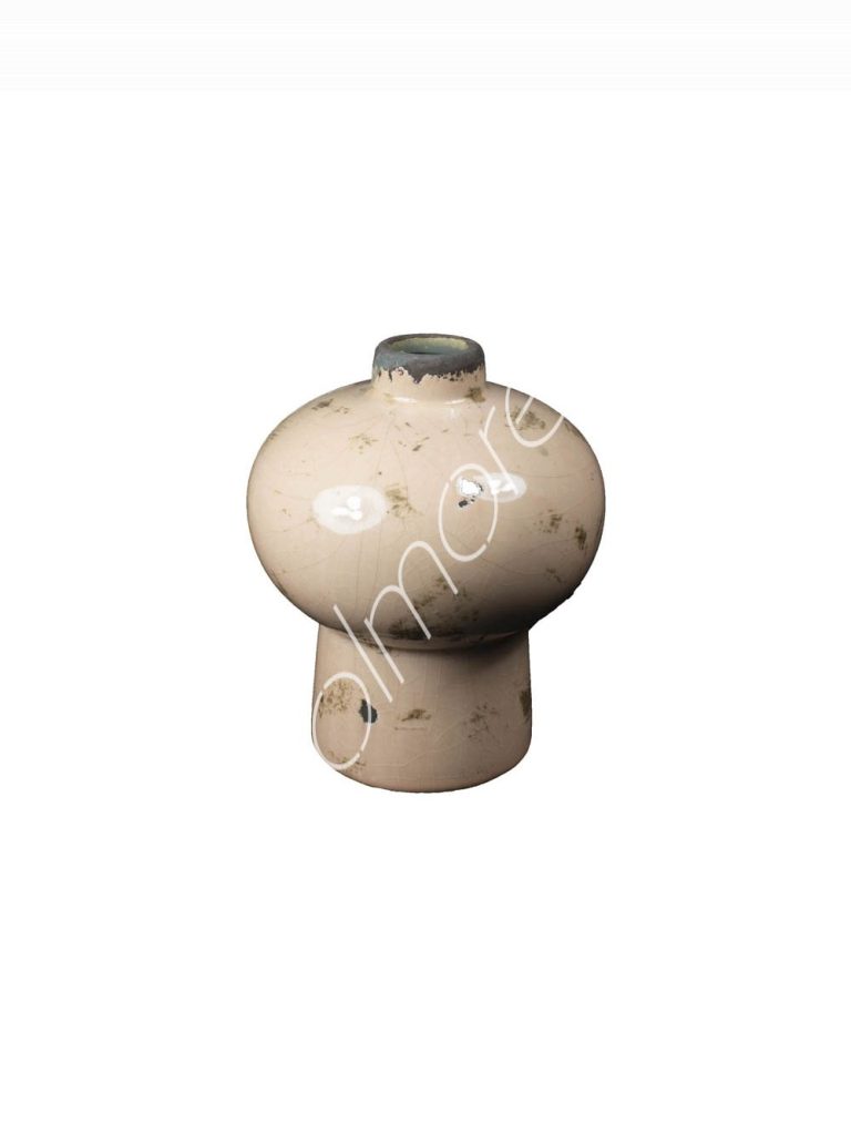Vase ceramic peach 12x15