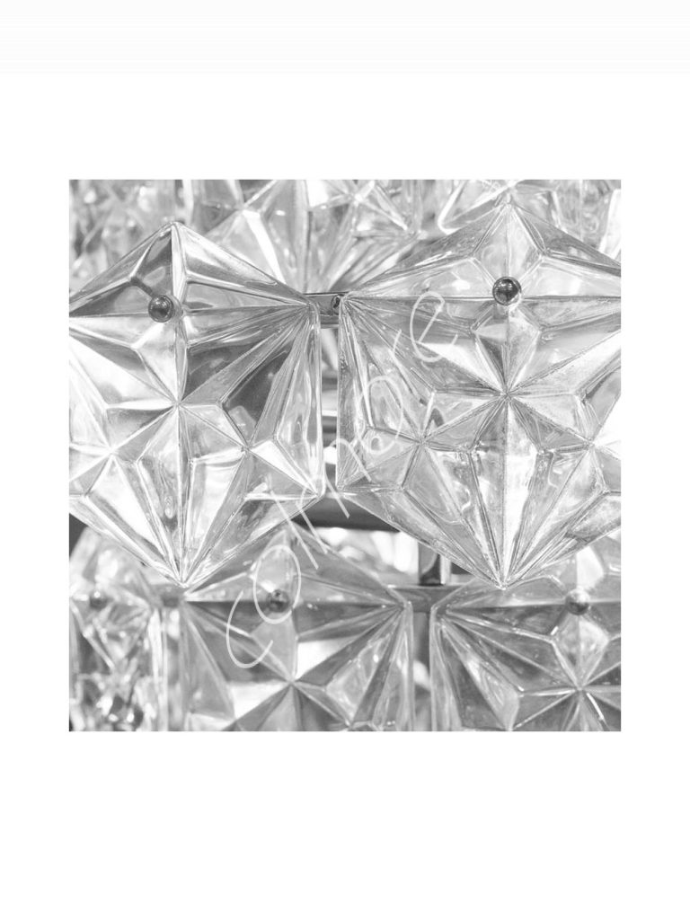 Chandelier IR/NI glass 62x62x84