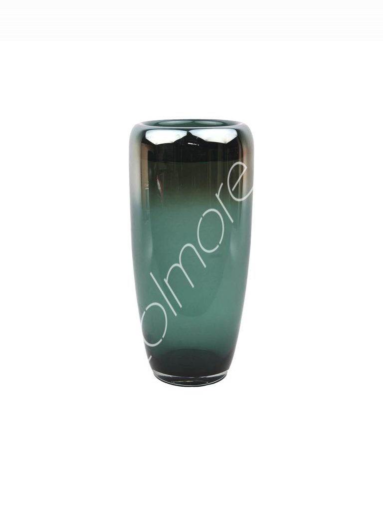 Vase handgefertigt. mundgeblasen grün 25x25x55