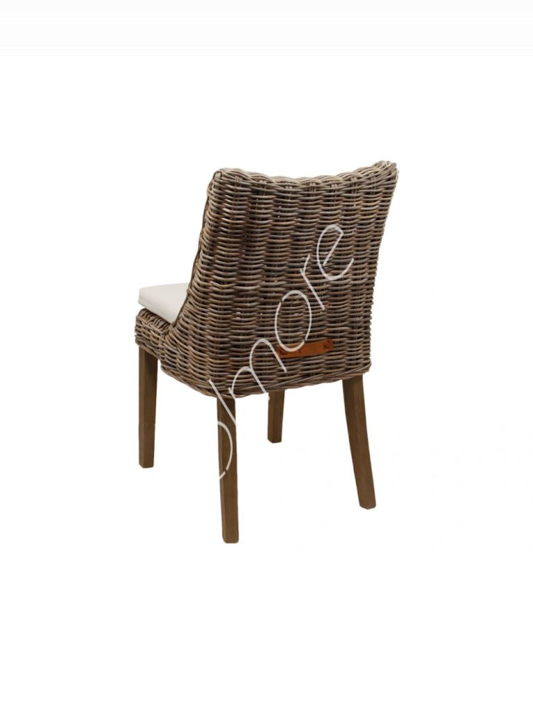 Dining chair w/cushion & teak frame 50x50x90