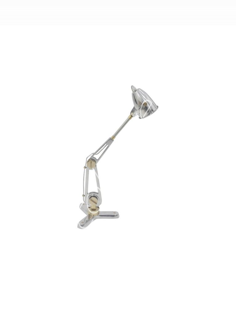 Lampe de table ALU/BR poli 30x26x67