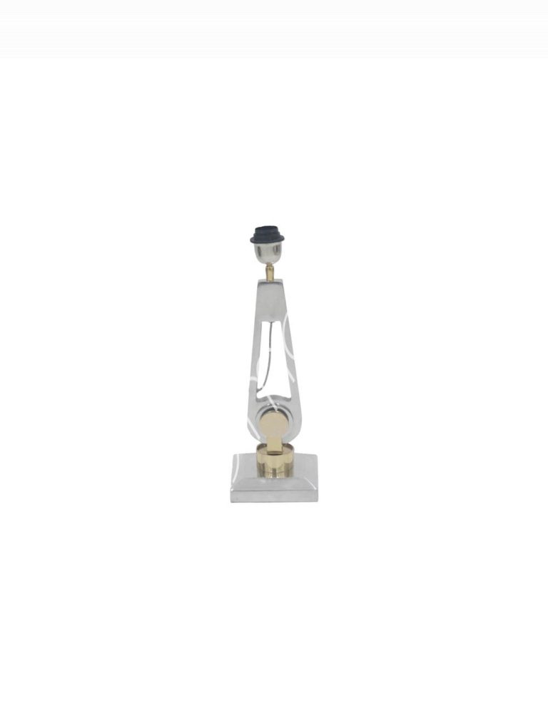 Table lamp ALU/BR polished 15x15x44