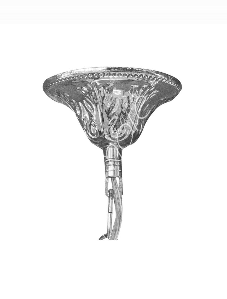 Chandelier IR nickel plated glass 100x33