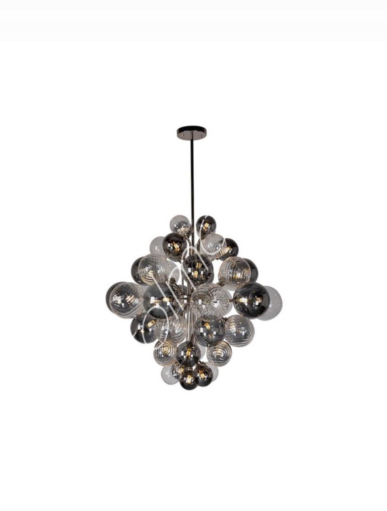Ceiling lamp IRNI smoke glass 88x88x105
