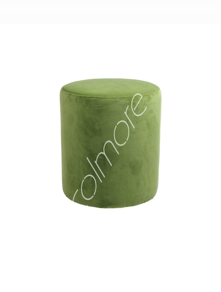 Pouf Amy green velvet 40x47