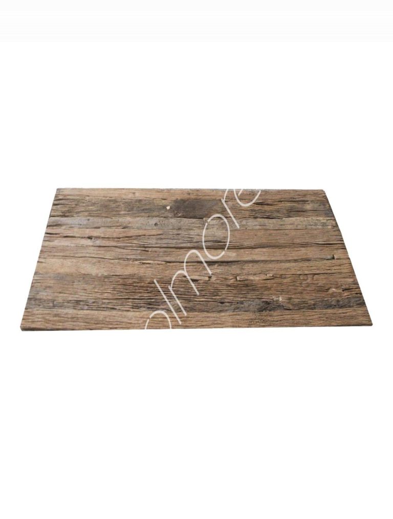 Table top rect. sleeper wood w/glass 160x90x4