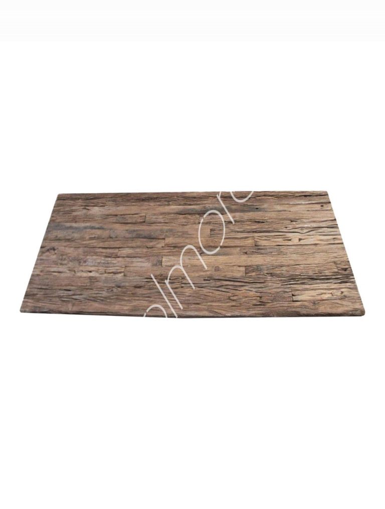 Table top rect. sleeper wood w/glass 200x100x4