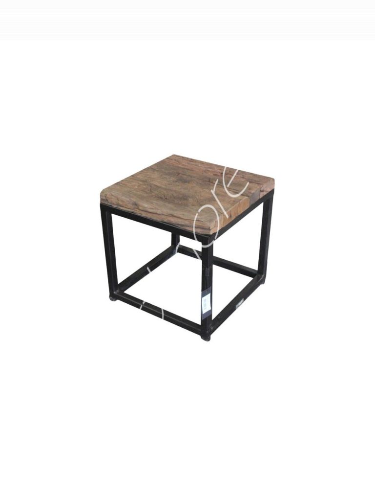 Side table sleeper wood IR wglass 40x40x40