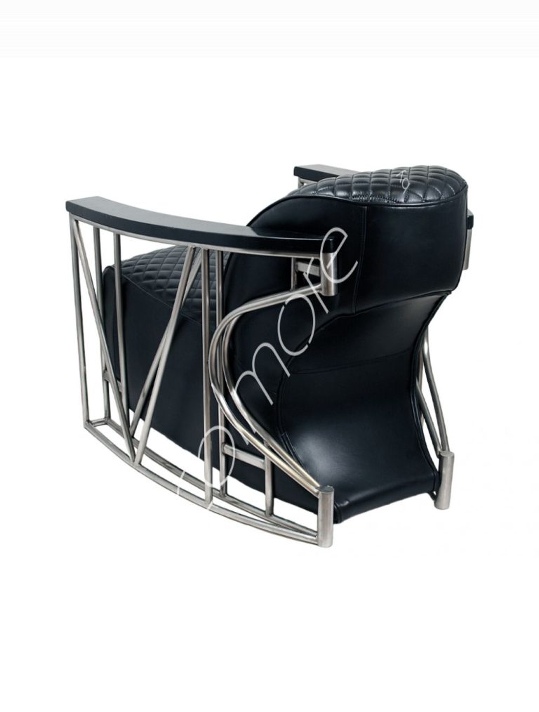 Armchair Barcelona black It leather 67x88x73