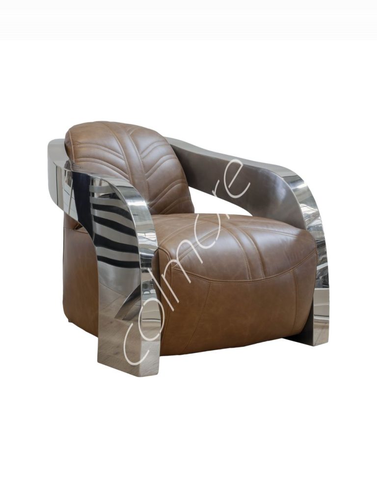 Armchair Marbella It tabaco leather 75x92x72