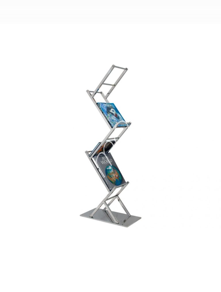 Bookrack ss 60x30x160