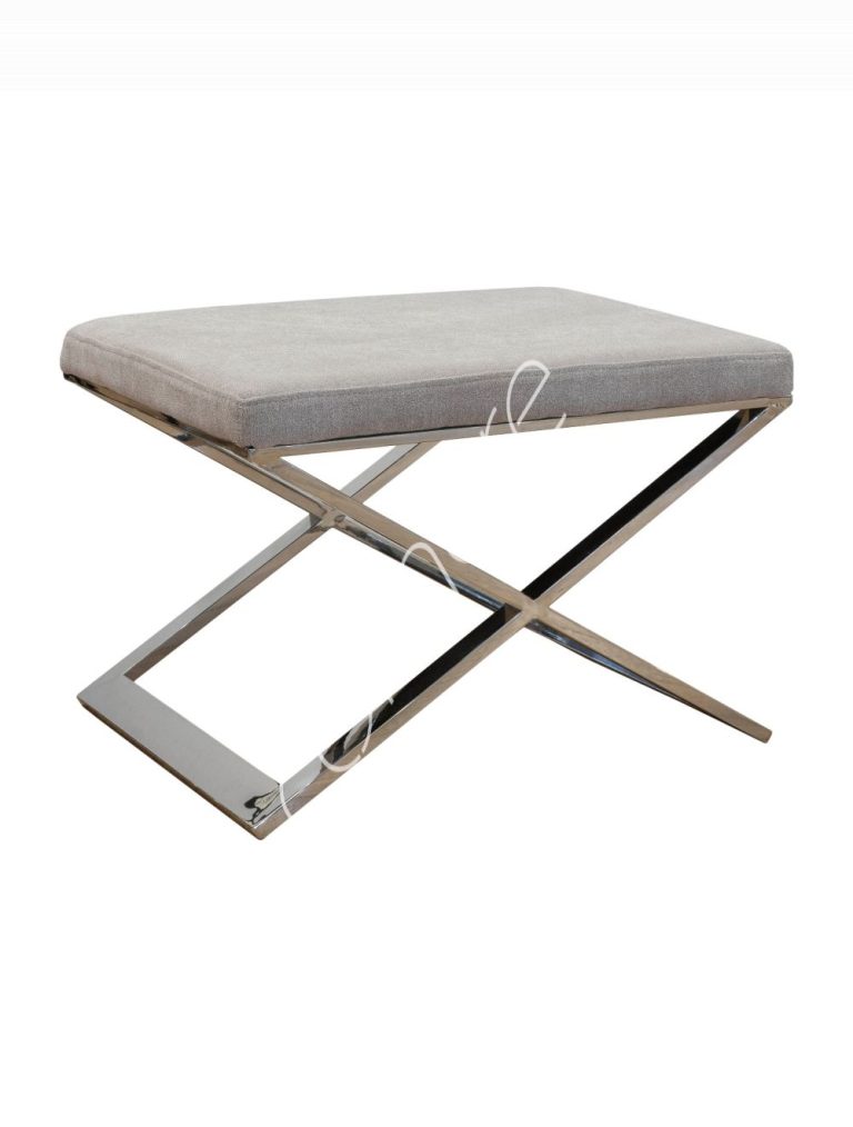 Stool light taupe ss 60x45x40