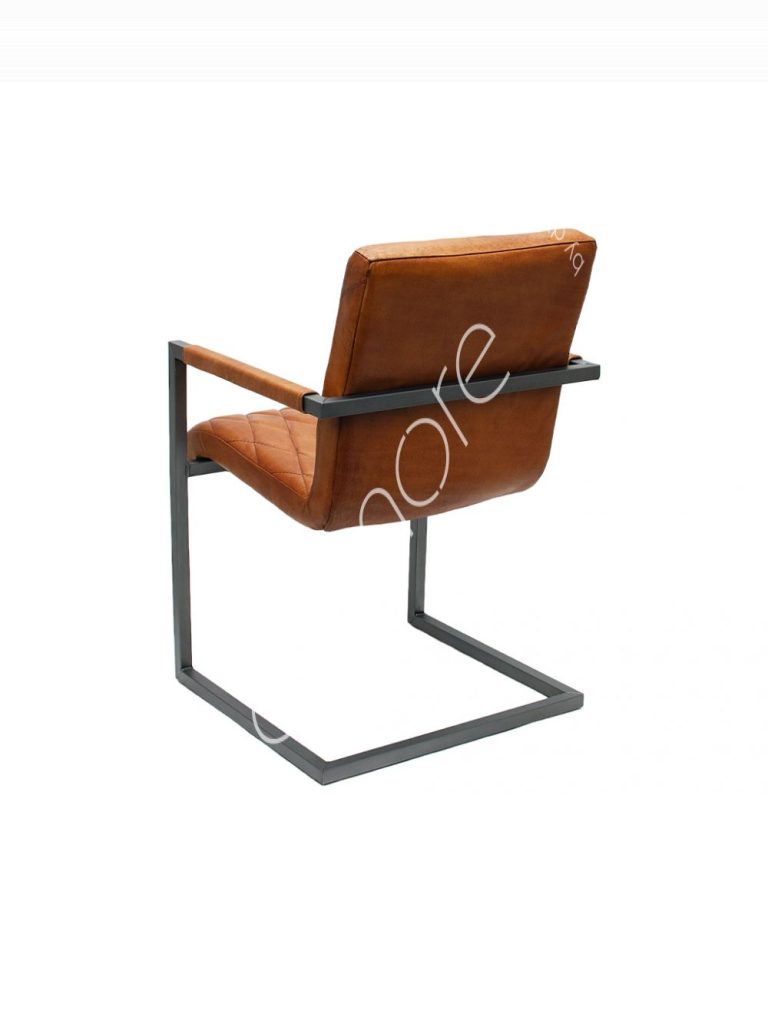 Dining chair Sines cognac leather 55x56x84
