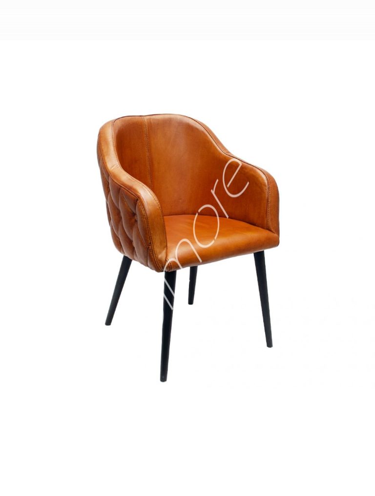 Dining chair Tomar cognac leather 60x60x82