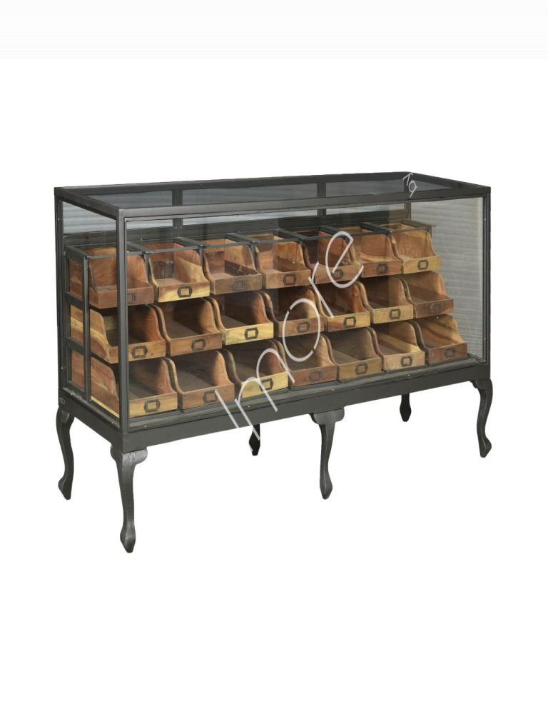 Chest w21 drawers teak IR 228x66x101