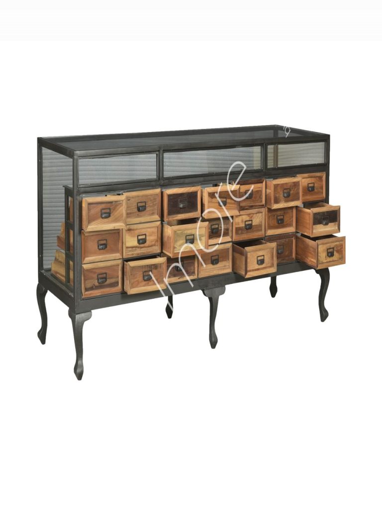 Chest w21 drawers teak IR 228x66x101