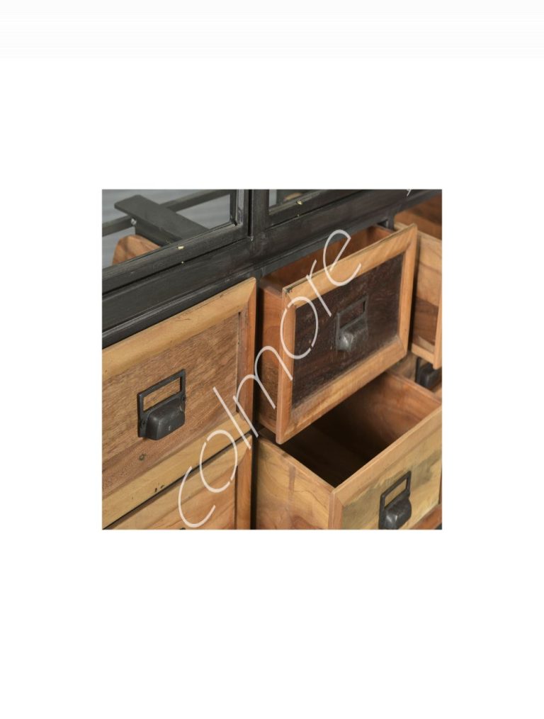 Chest w21 drawers teak IR 228x66x101